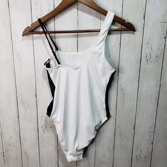 New Topshop White 1-piece Bathing Swim Suit Size 6 - Picture 4 of 5